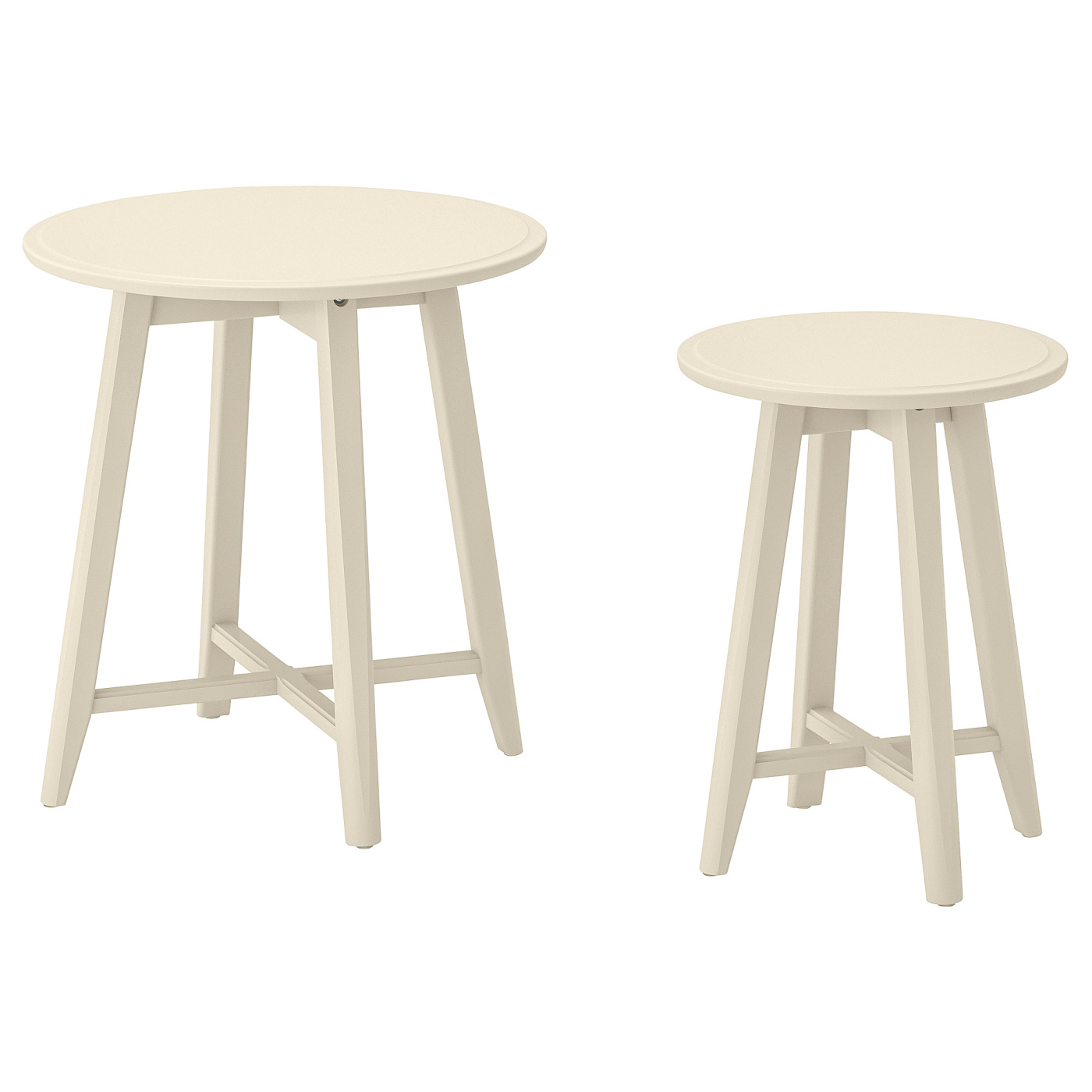 KRAGSTA nest of tables, set of 2 light beige - IKEA