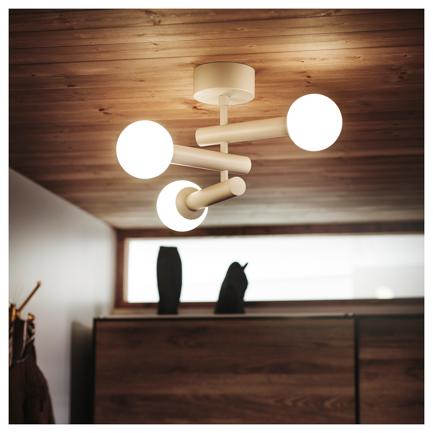 KRANBALK ceiling lamp beige - IKEA