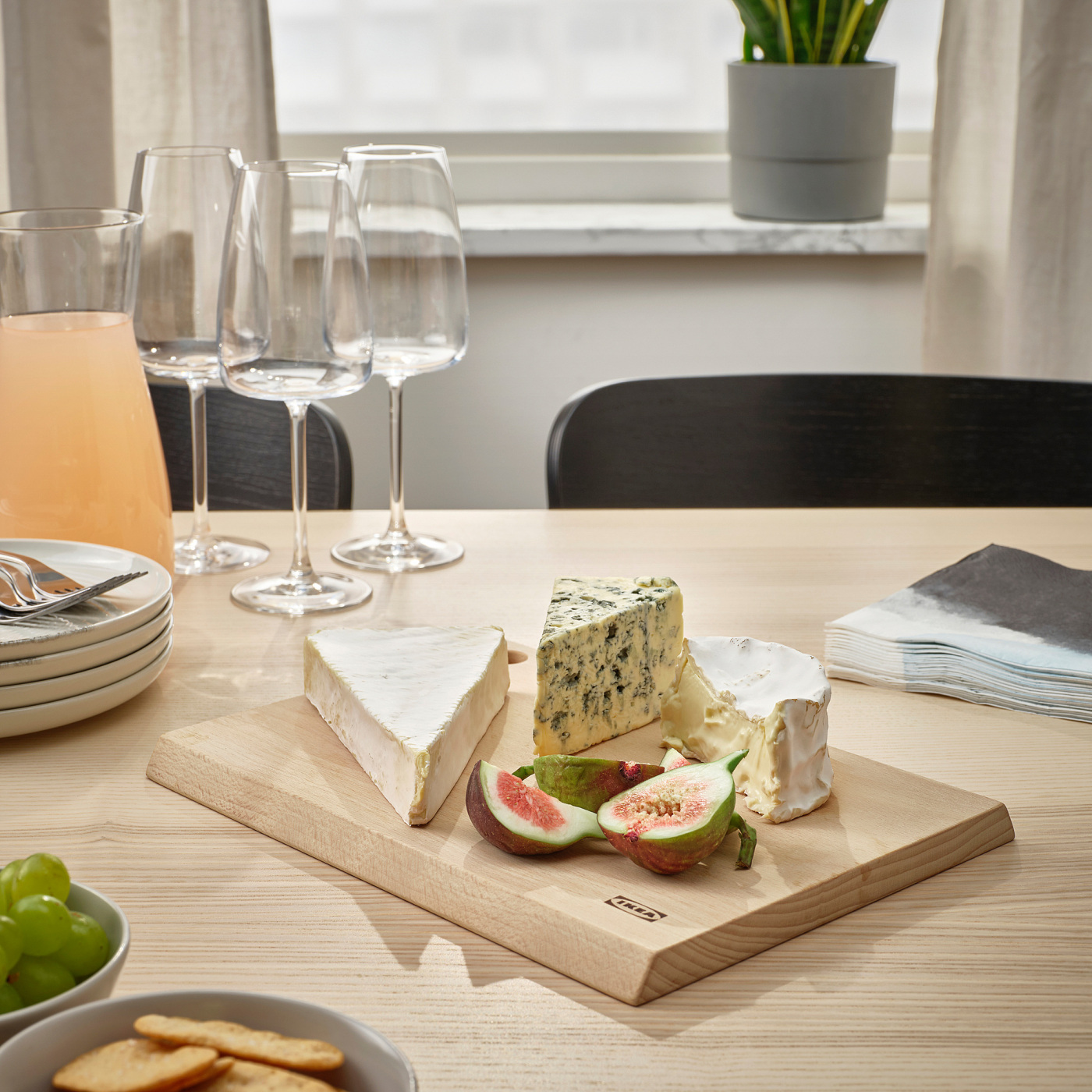 KRUSTISTEL serving/chopping board beech - IKEA