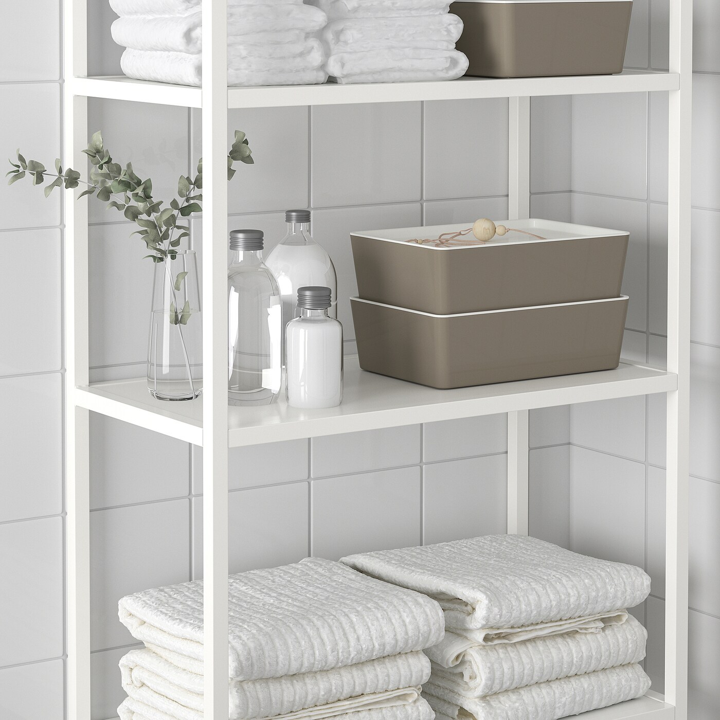 KUGGIS box dark grey-beige - IKEA