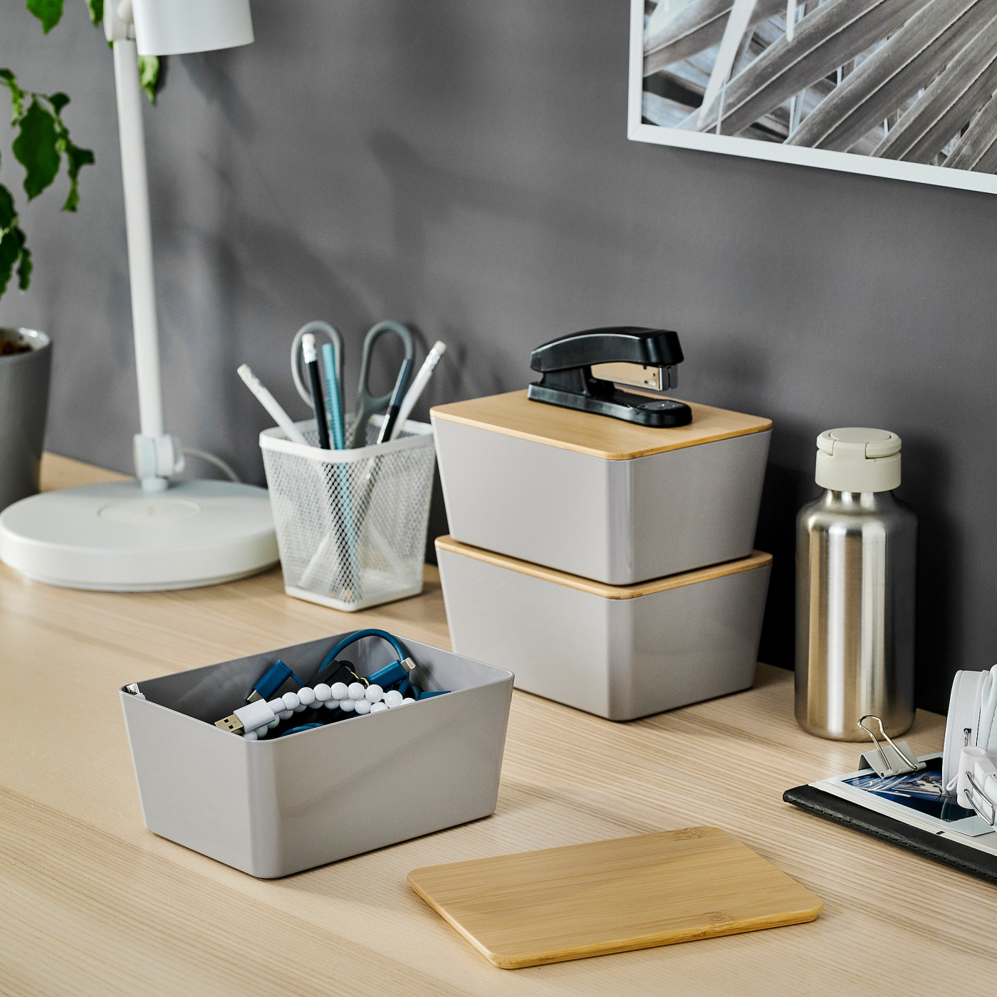 KUGGIS box light grey - IKEA