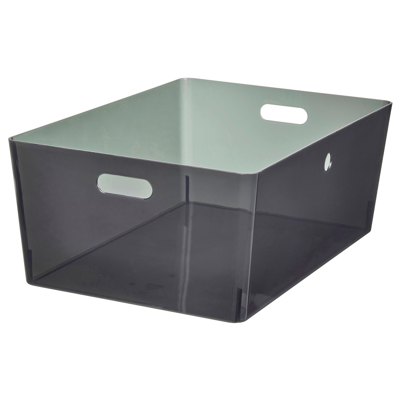 KUGGIS box transparent black - IKEA