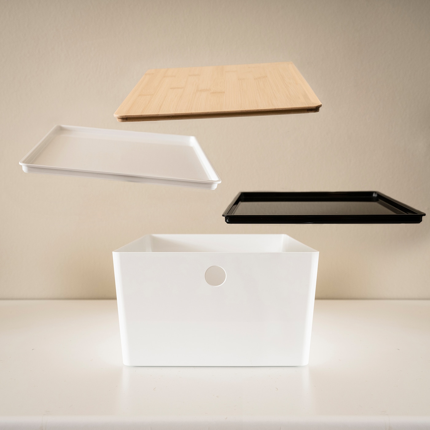 KUGGIS box with lid white - IKEA