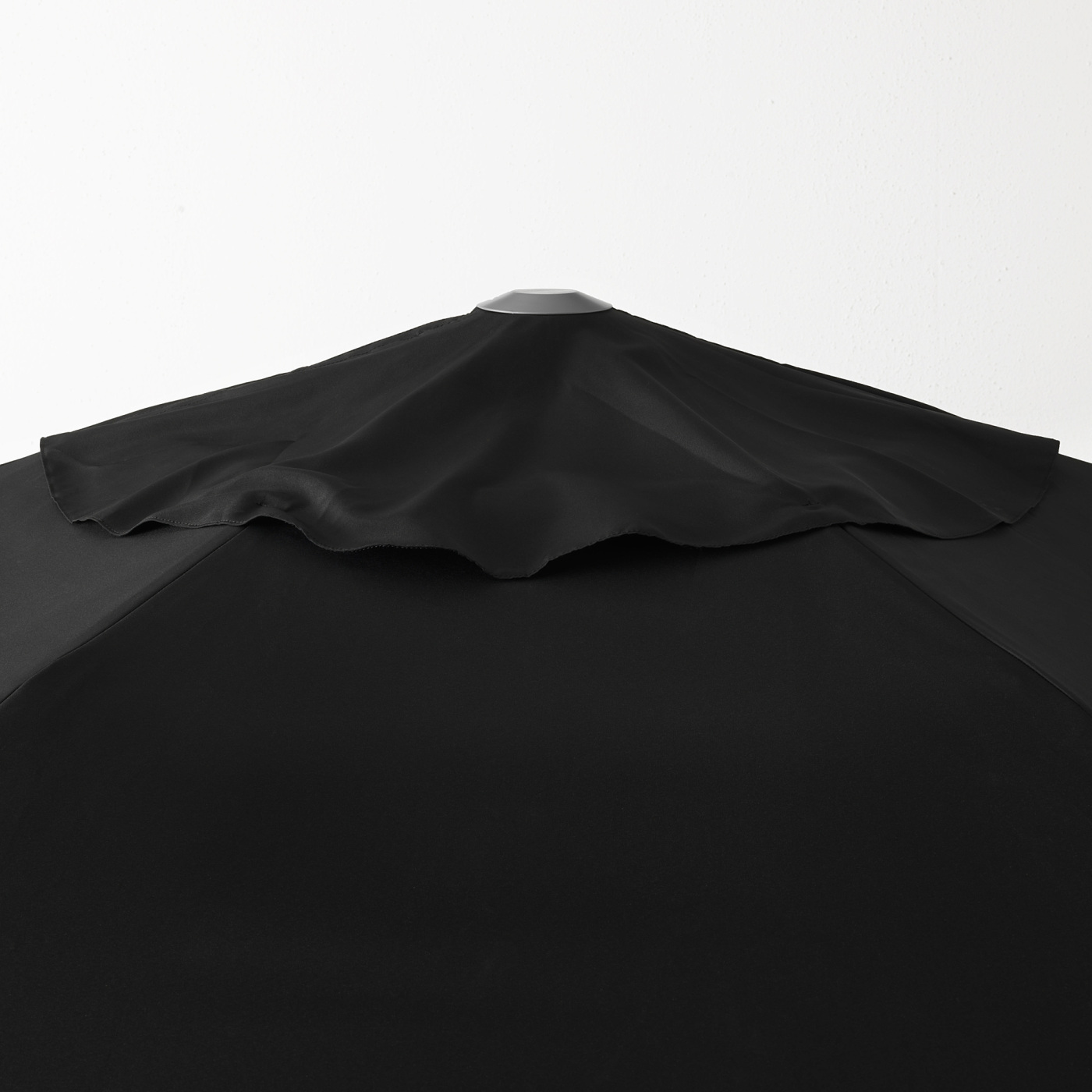 KUGGÖ / LINDÖJA parasol with base black/Grytö dark grey - IKEA