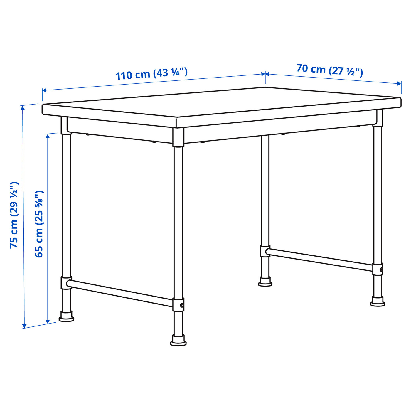 KULLABERG desk pine - IKEA
