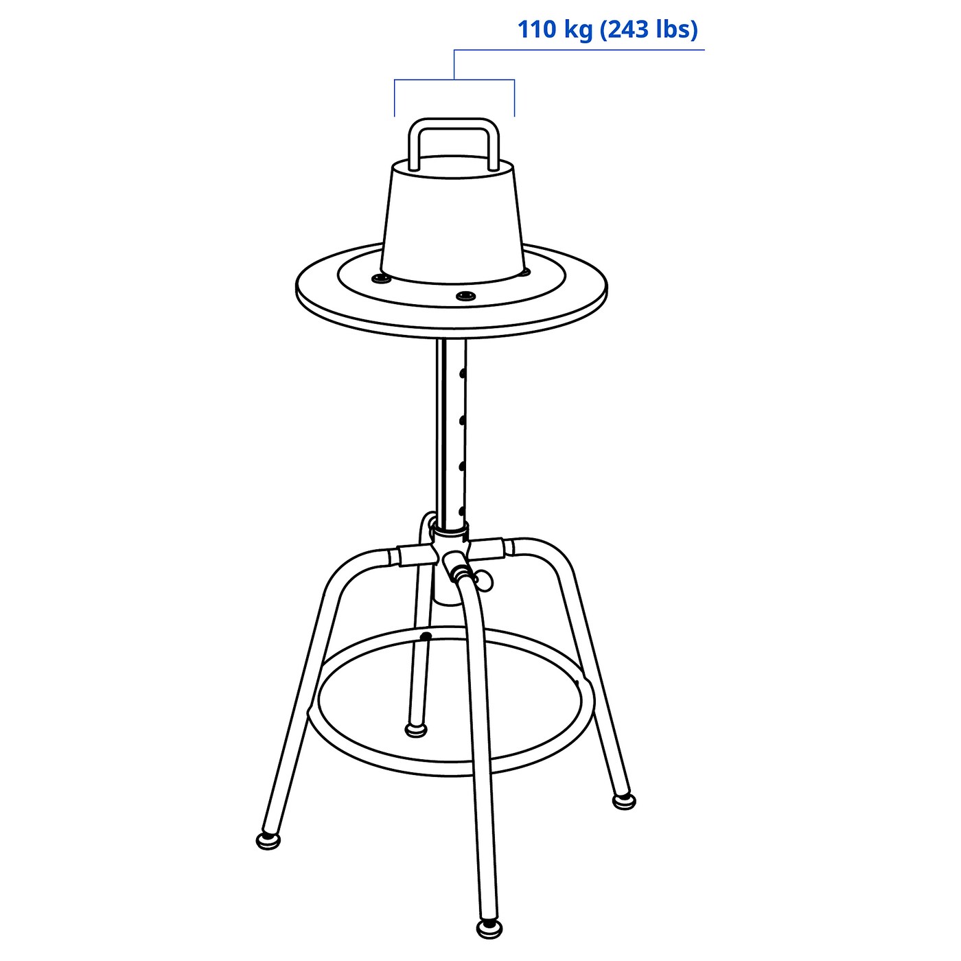 スツール IKEA KULLABERG IKEA KULLABERG クッラベリ スツール 椅子 2脚セット - スツール