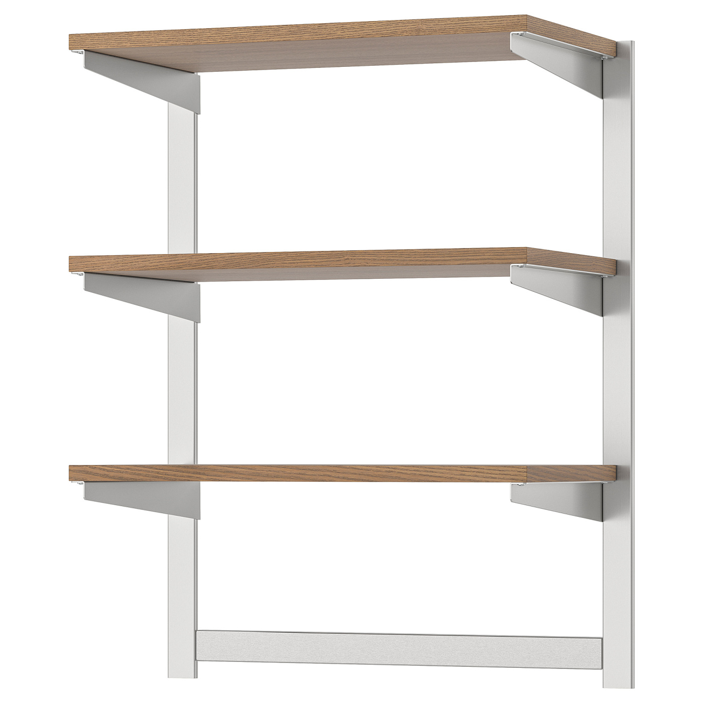 KUNGSFORS susp rail w shelf/mgnt knife rack stainless steel/ash - IKEA