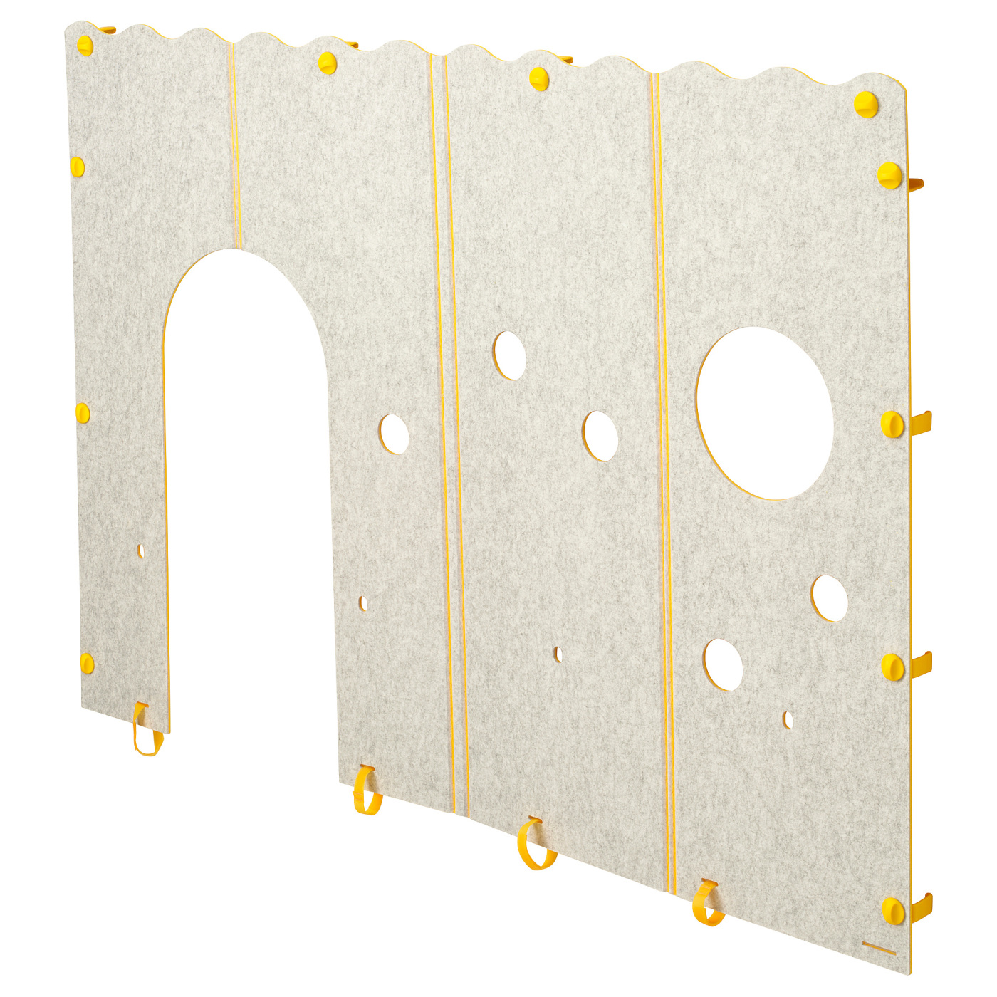 KURA bed accessory yellow/grey - IKEA