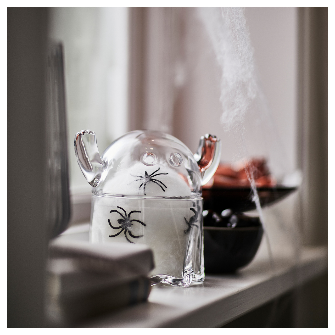 KUSTFYR bowl with lid ghost clear glass - IKEA
