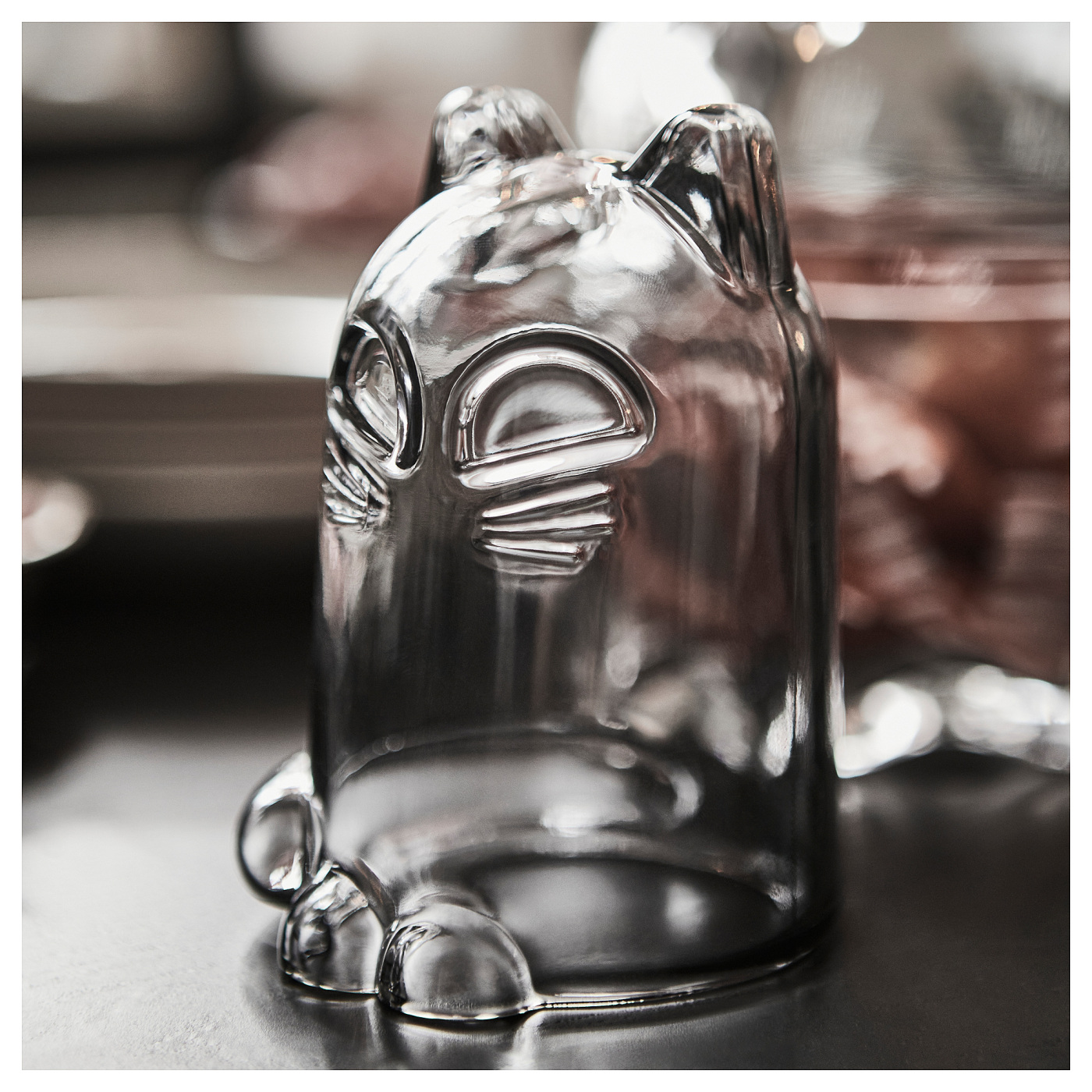 KUSTFYR decoration cat dark grey - IKEA