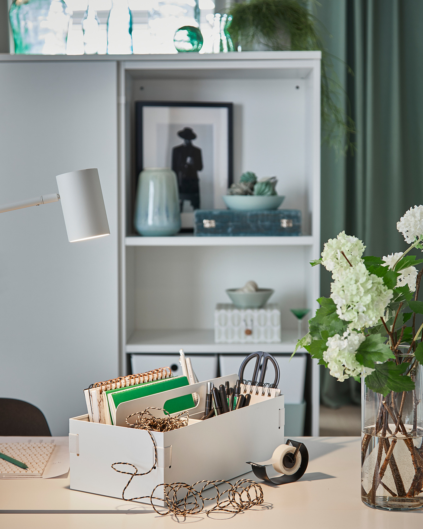その他 IKEA KVISSLE KVISSLE クヴィッスレ ケーブルマネジメントボックス, コルク/ホワイト