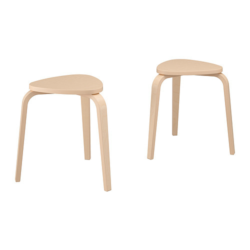 JUTEBODA stool natural/white - IKEA