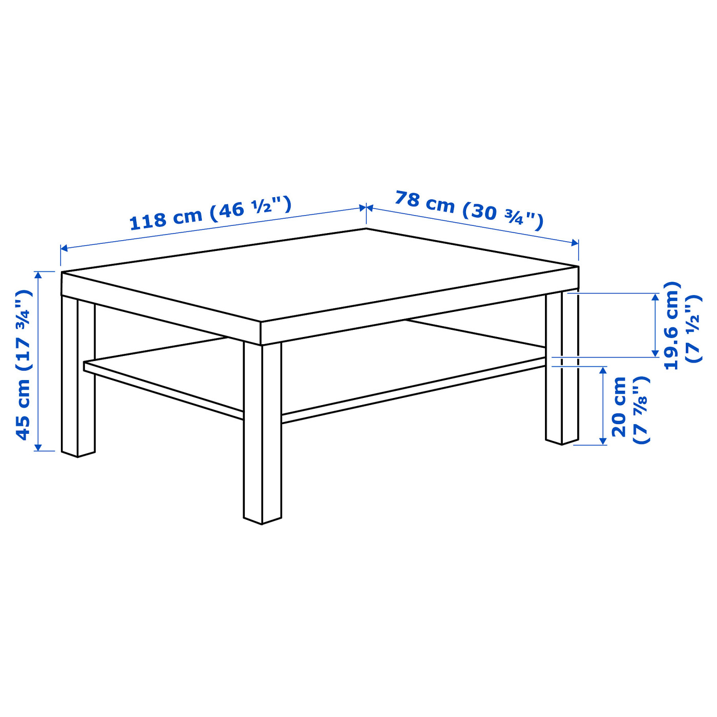 LACK coffee table white - IKEA