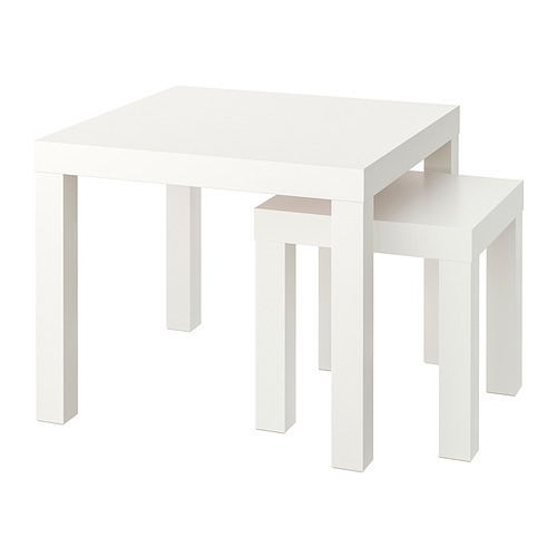KRAGSTA nest of tables, set of 2 white - IKEA