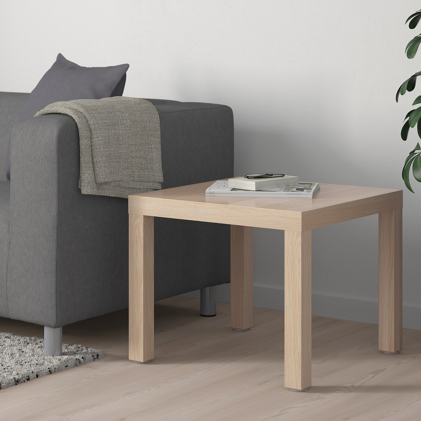 LACK side table white stained oak effect - IKEA