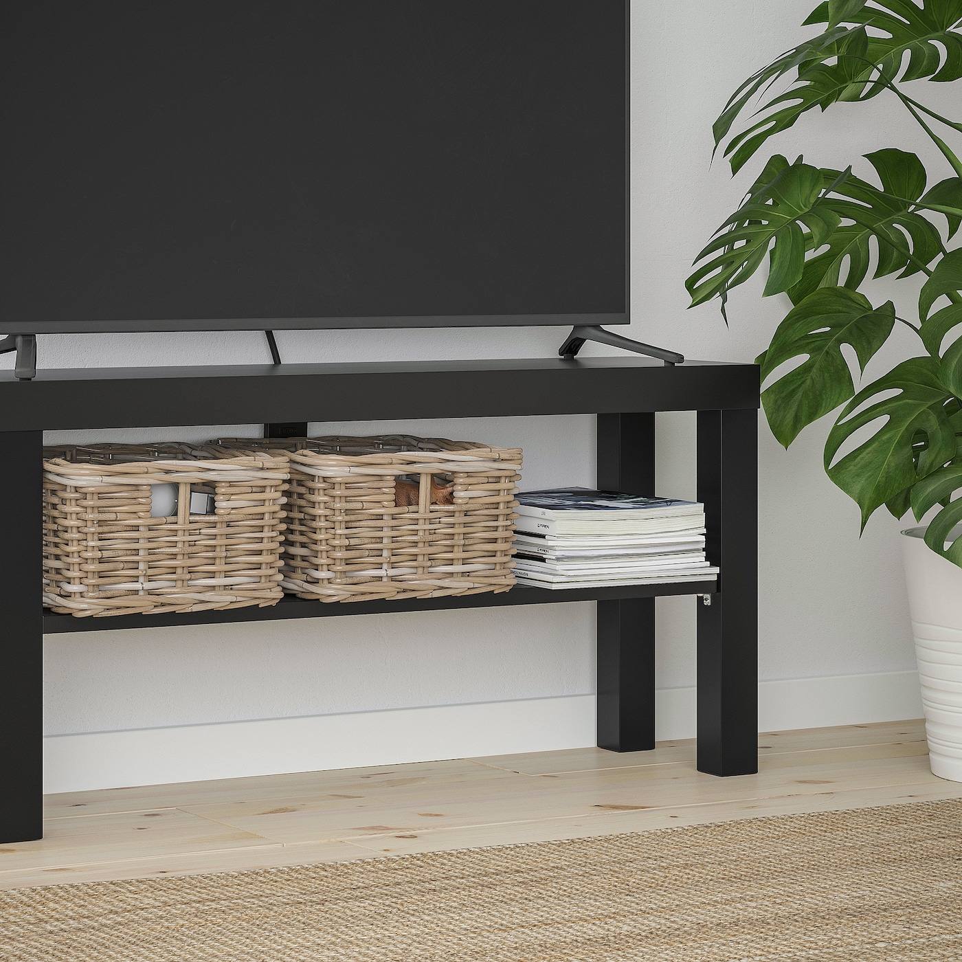 LACK TV bench black IKEA