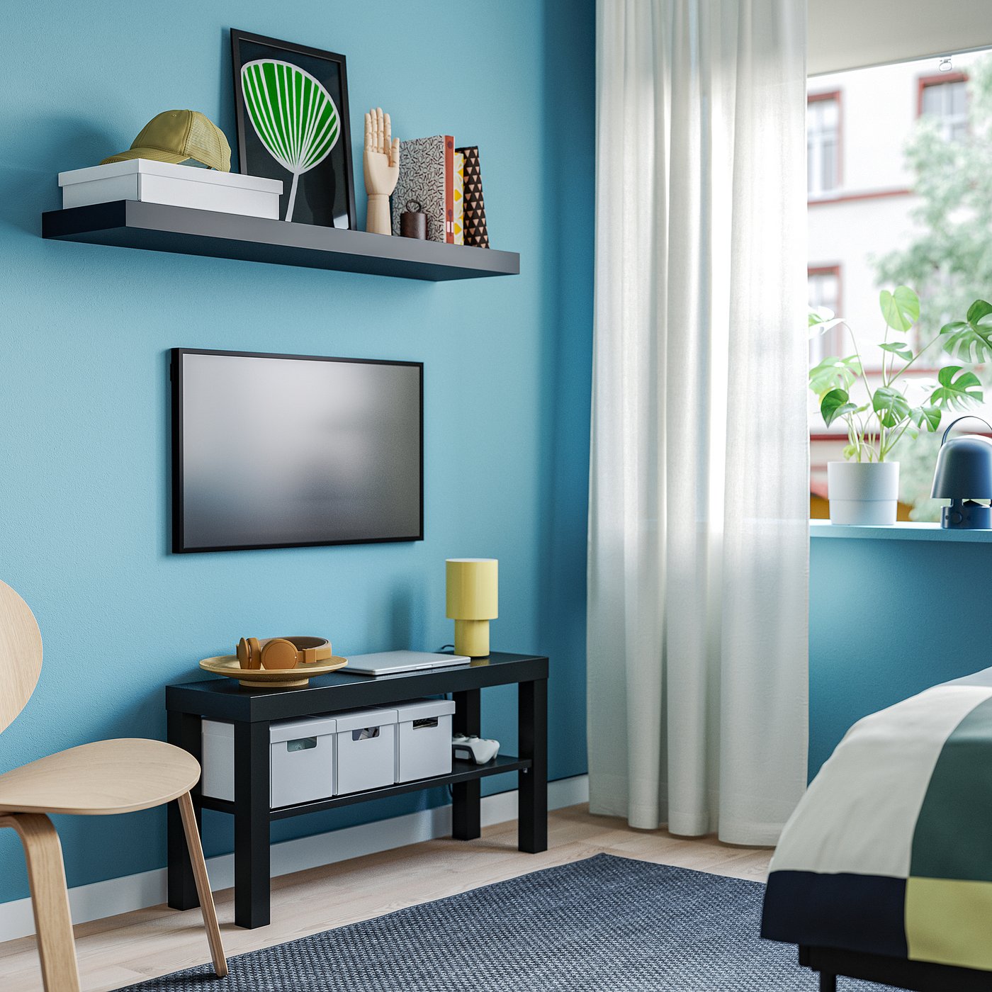 LACK TV bench black - IKEA