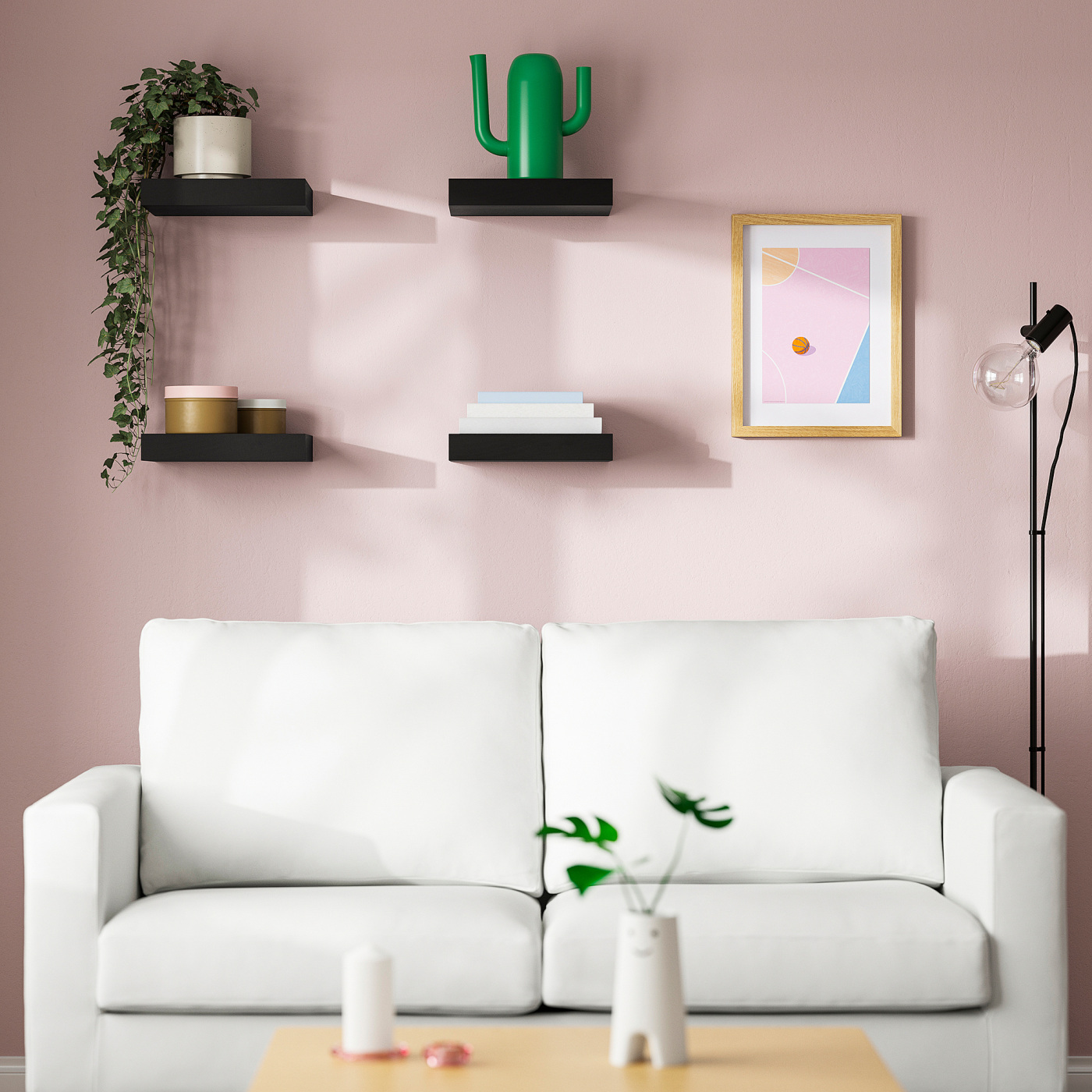 LACK wall shelf black-brown - IKEA