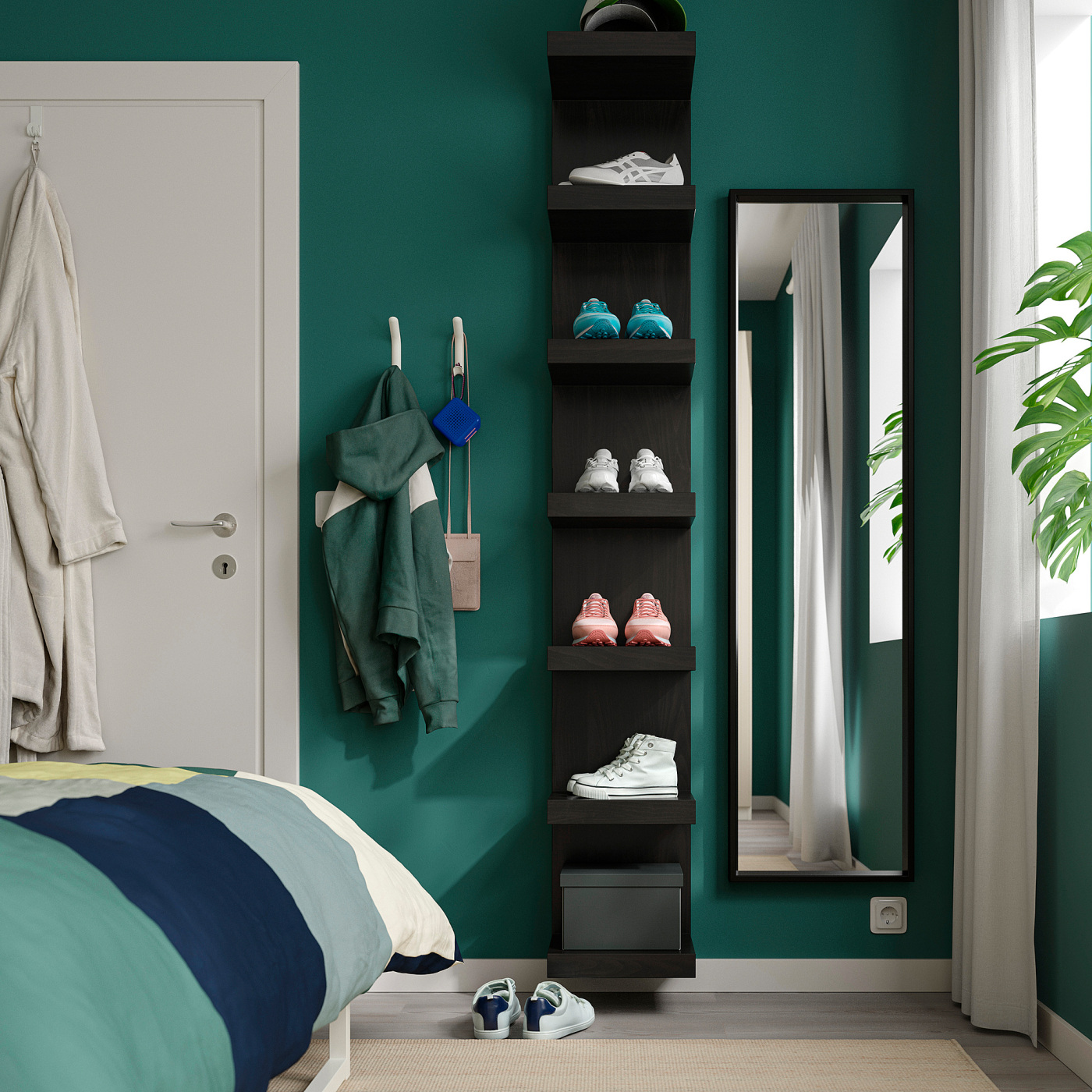 LACK wall shelf unit black-brown - IKEA