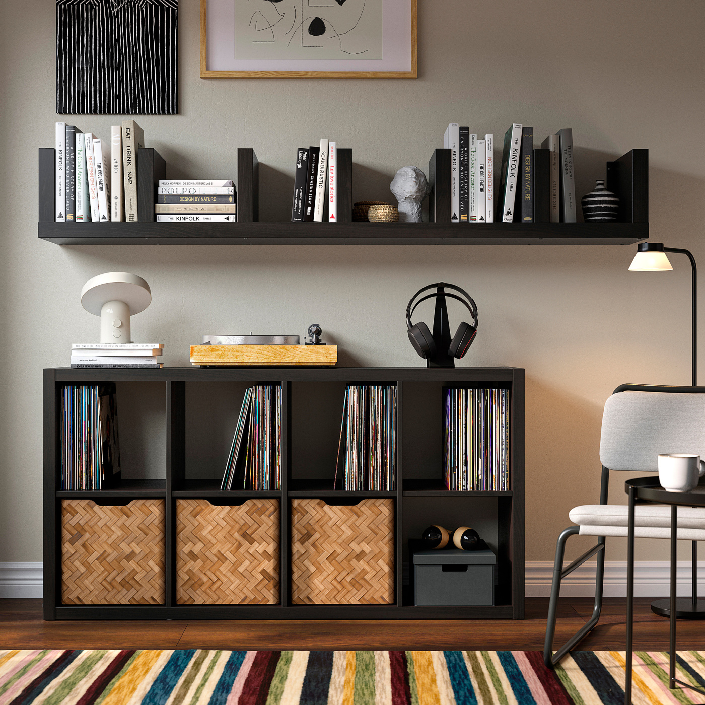 LACK wall shelf unit black-brown - IKEA