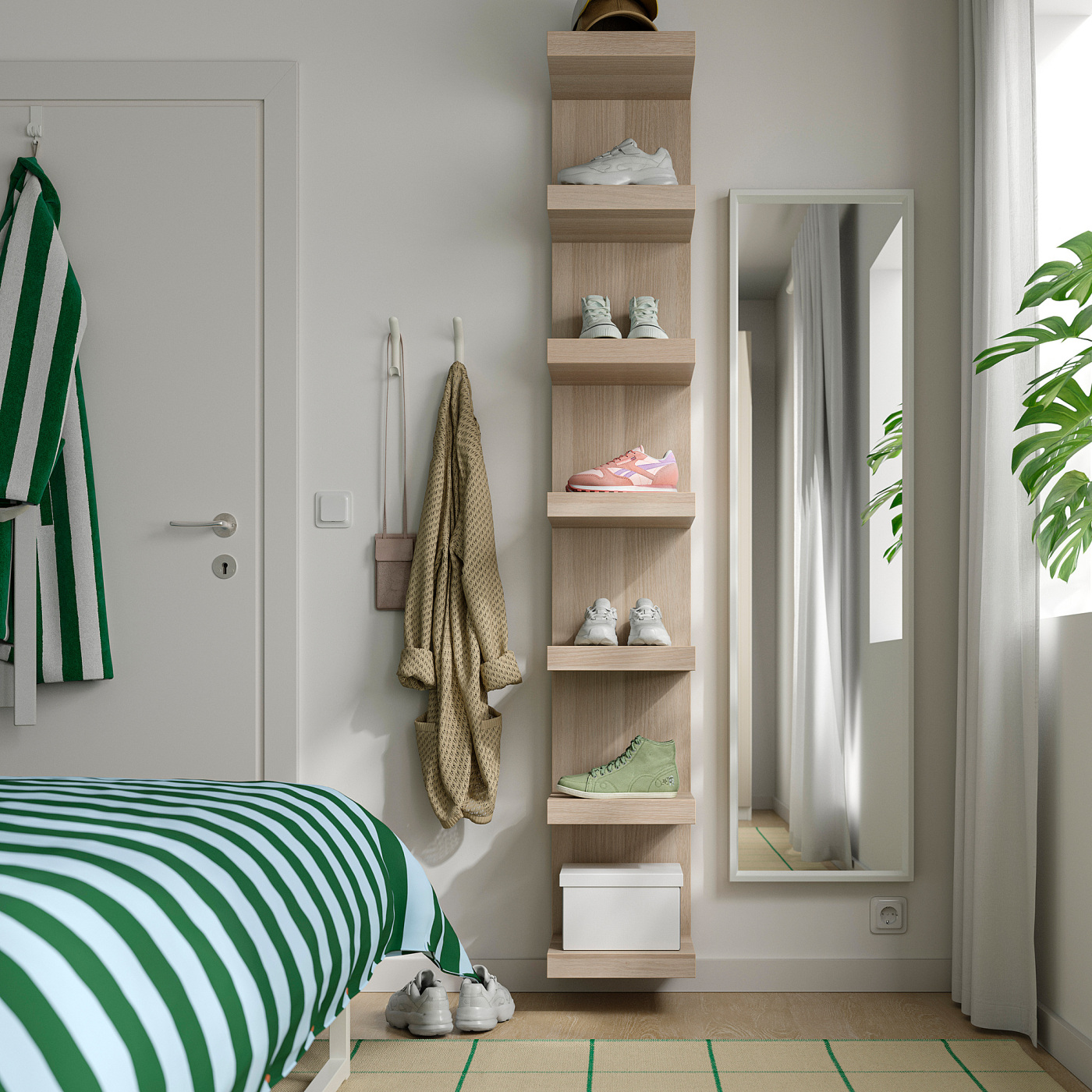 LACK wall shelf unit white stained oak effect - IKEA