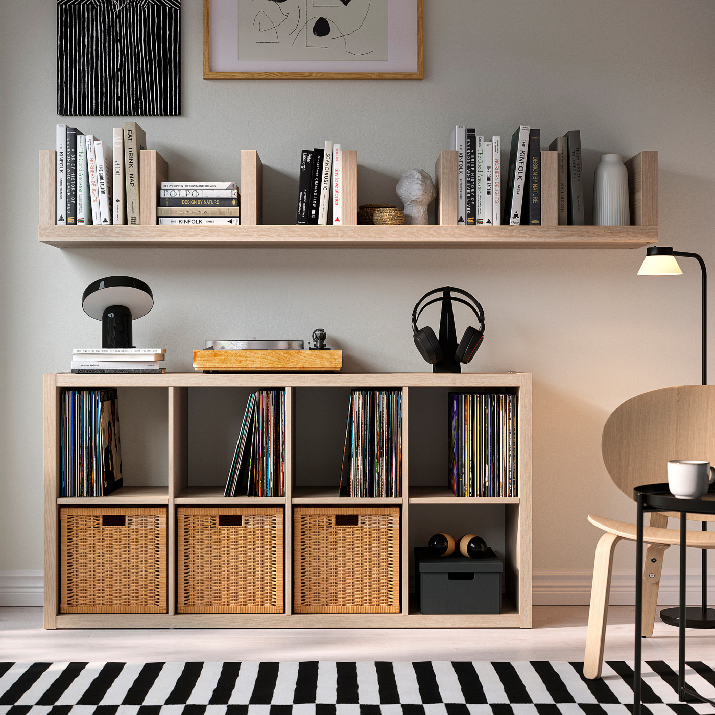 LACK wall shelf unit white stained oak effect - IKEA