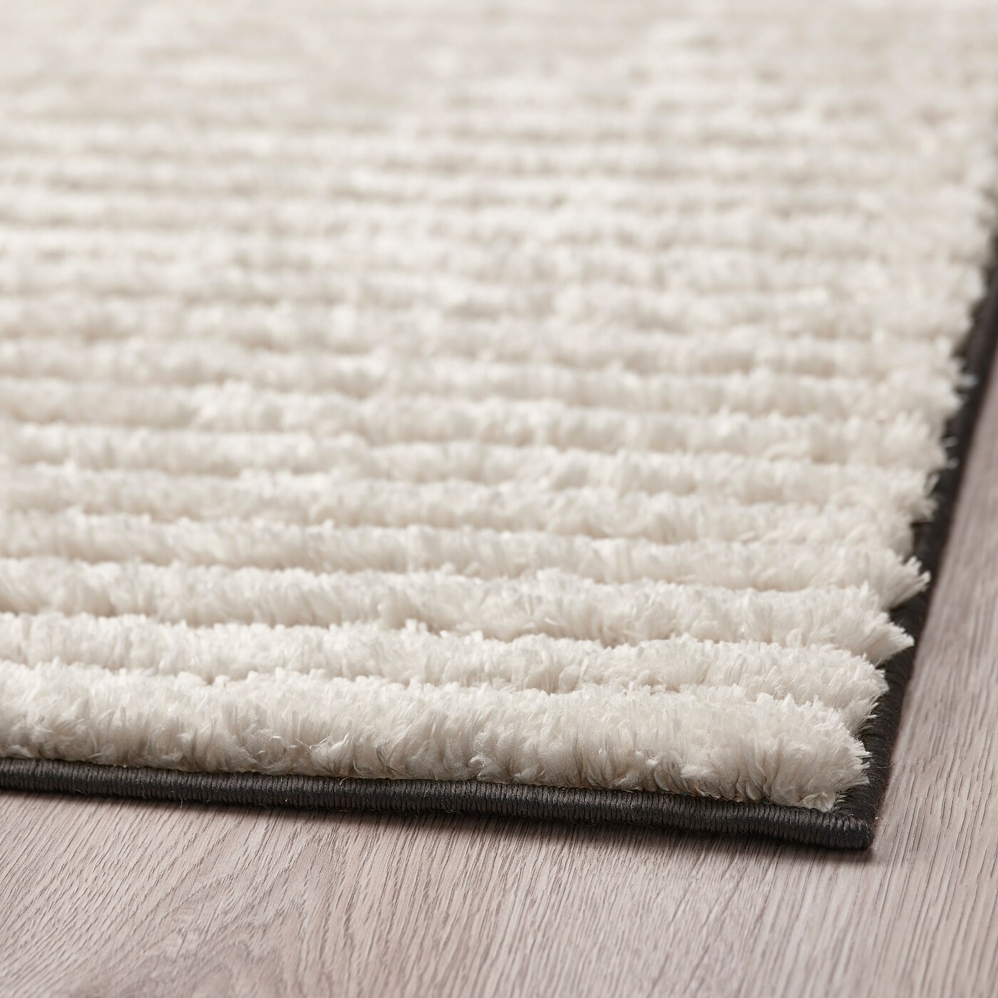 LÄNSVÄG rug, low pile off-white/black - IKEA