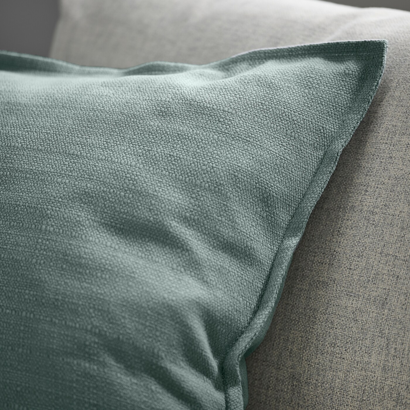 LAGERPOPPEL cushion cover light blue-grey - IKEA
