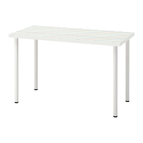 LAGKAPTEN / KRILLE desk white anthracite/black - IKEA