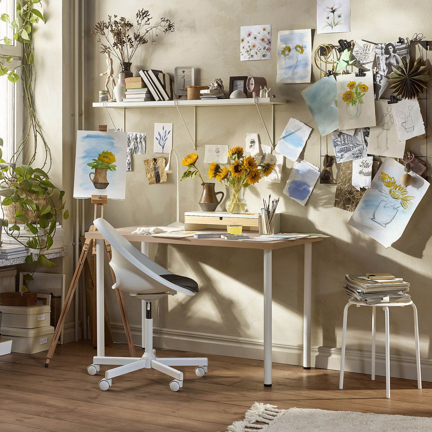 LAGKAPTEN / ADILS desk white stained oak effect/white - IKEA LAGKAPTEN / ADILS desk white stained oak effect/white - IKEA