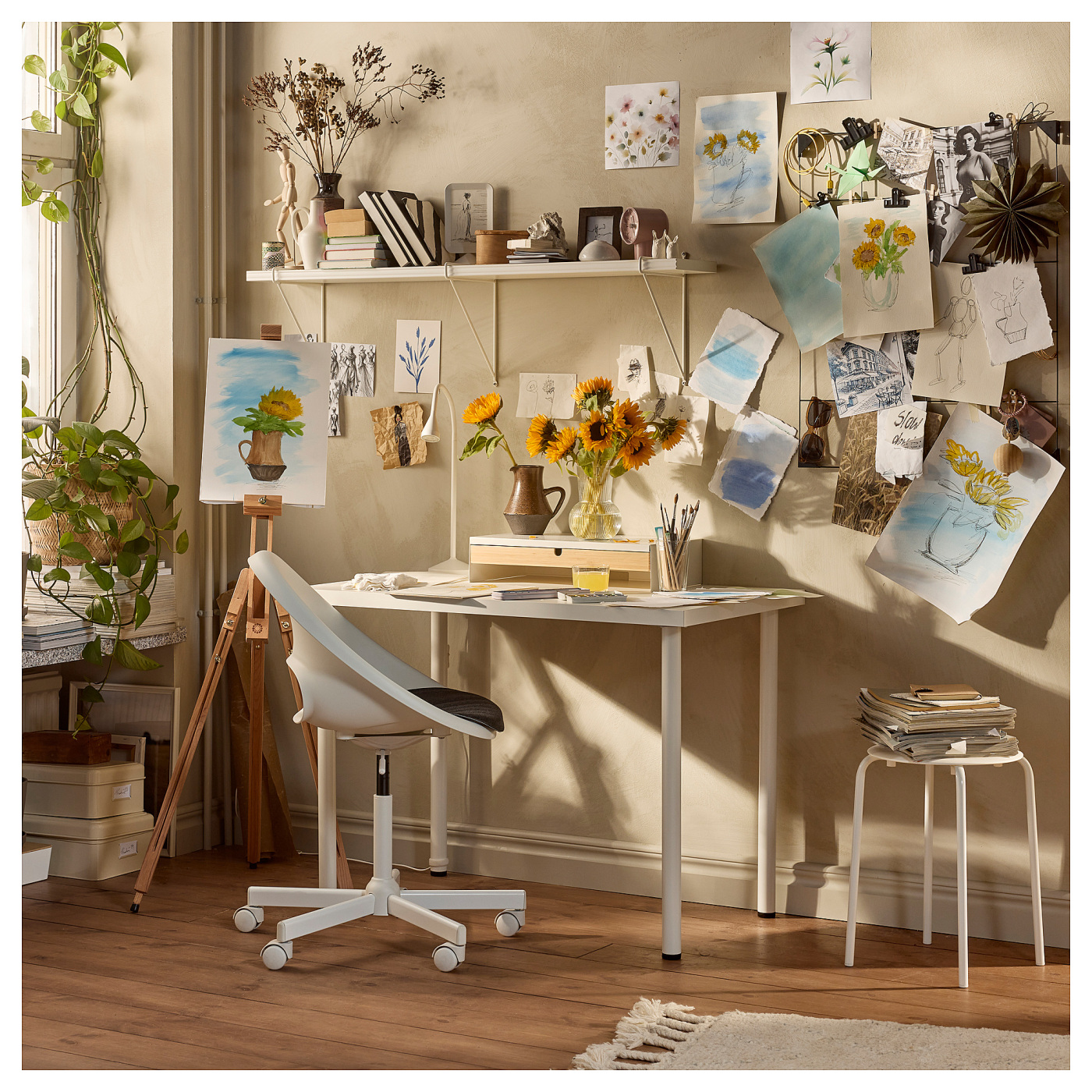 LAGKAPTEN / ADILS desk white - IKEA