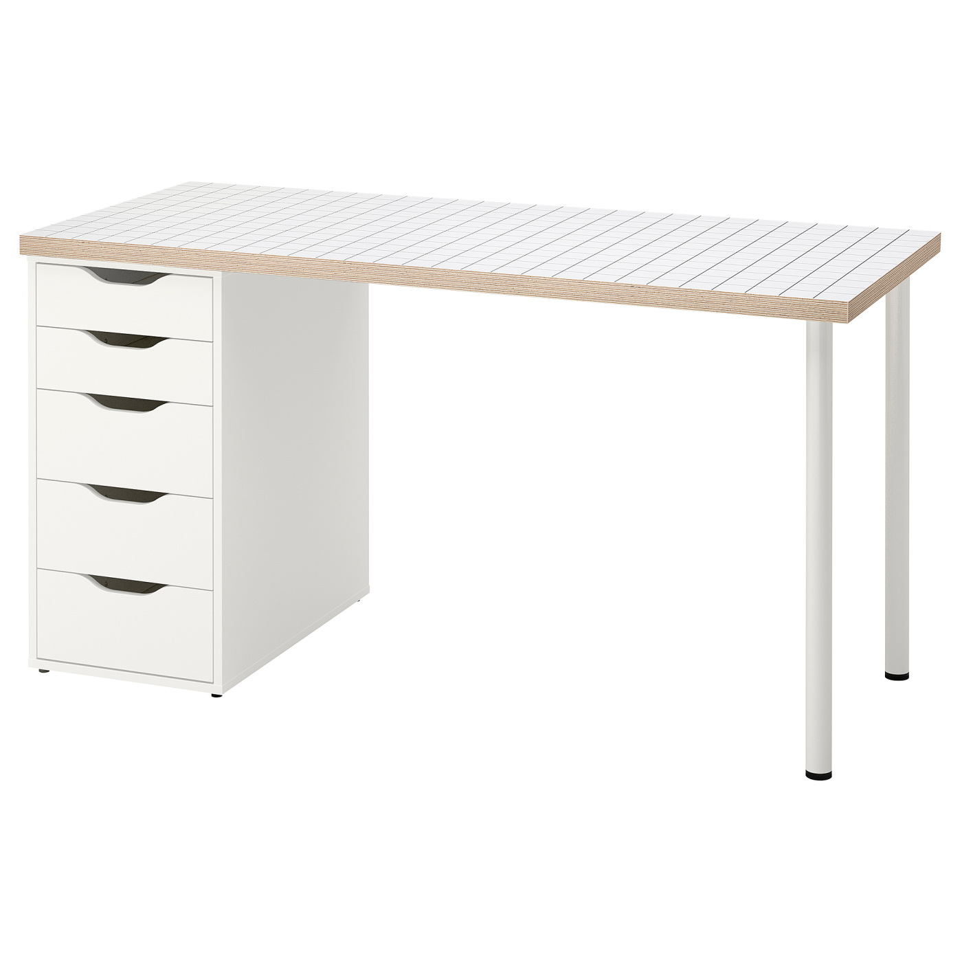 LAGKAPTEN / ALEX desk white anthracite/white - IKEA