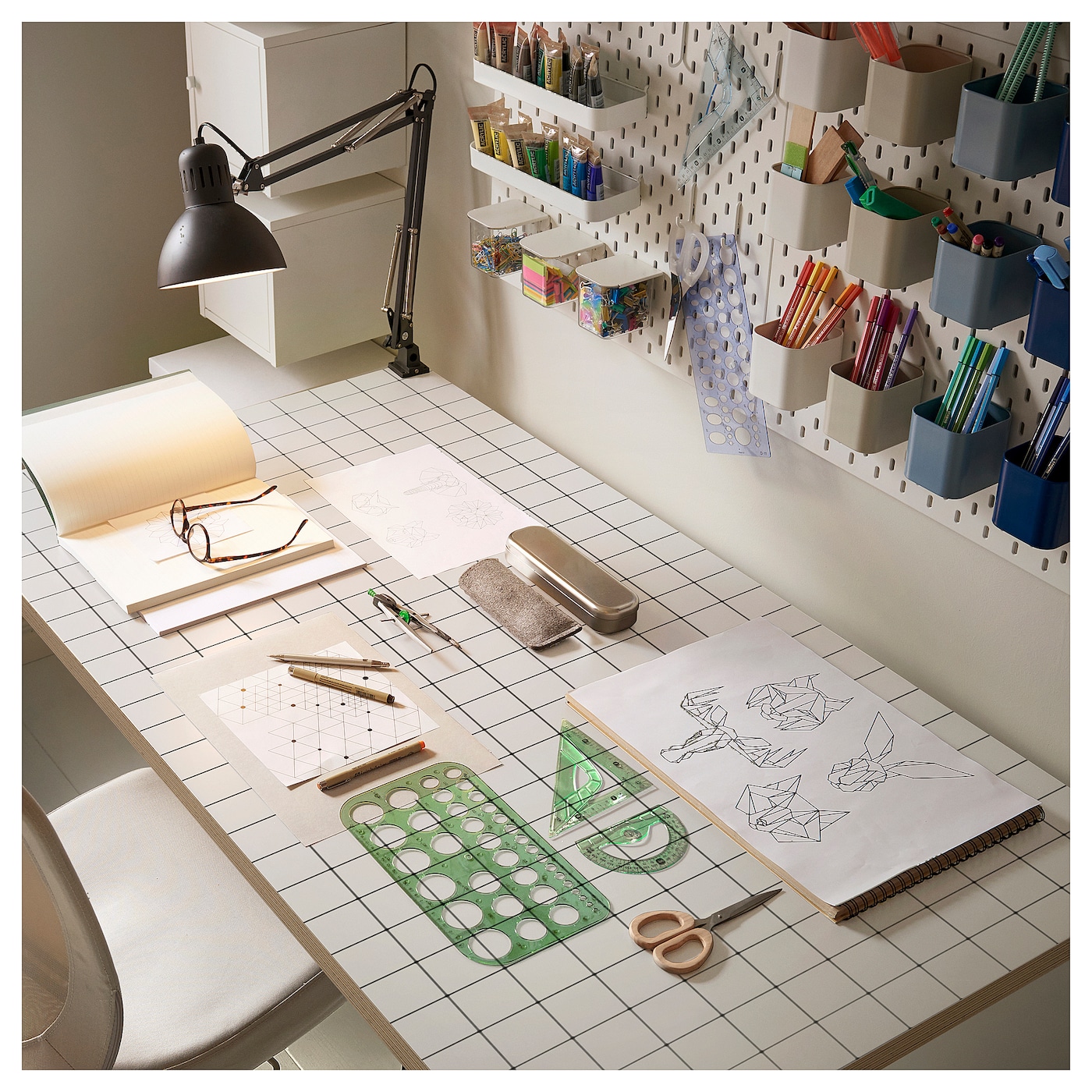 LAGKAPTEN / ALEX desk white anthracite/white - IKEA