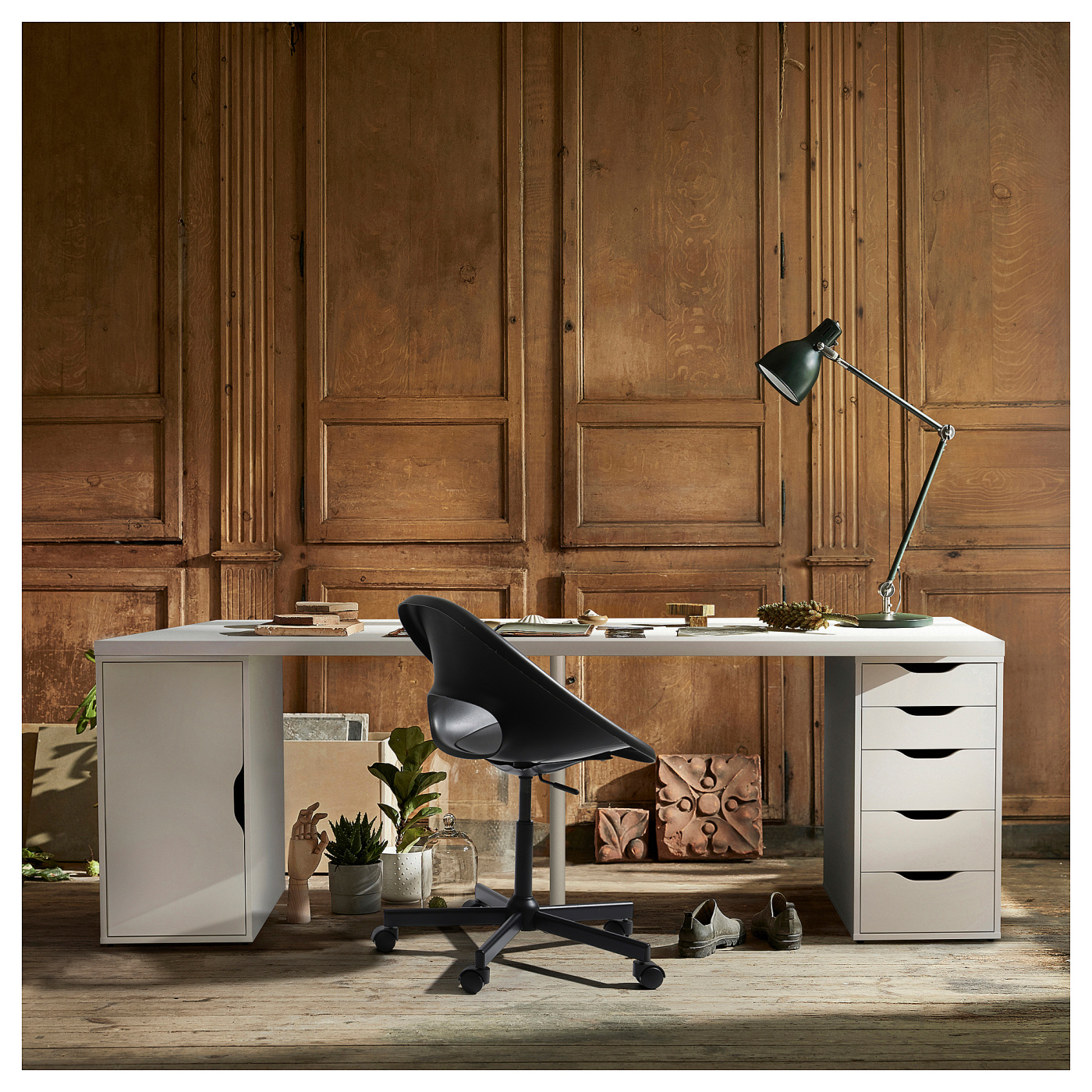 IKEA LAGKAPTEN ラグカプテン ホワイト/ ALEX ネイビー LAGKAPTEN / ALEX desk white - IKEA