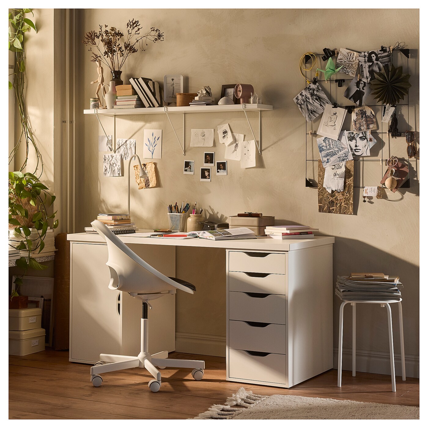 LAGKAPTEN / ALEX desk white - IKEA