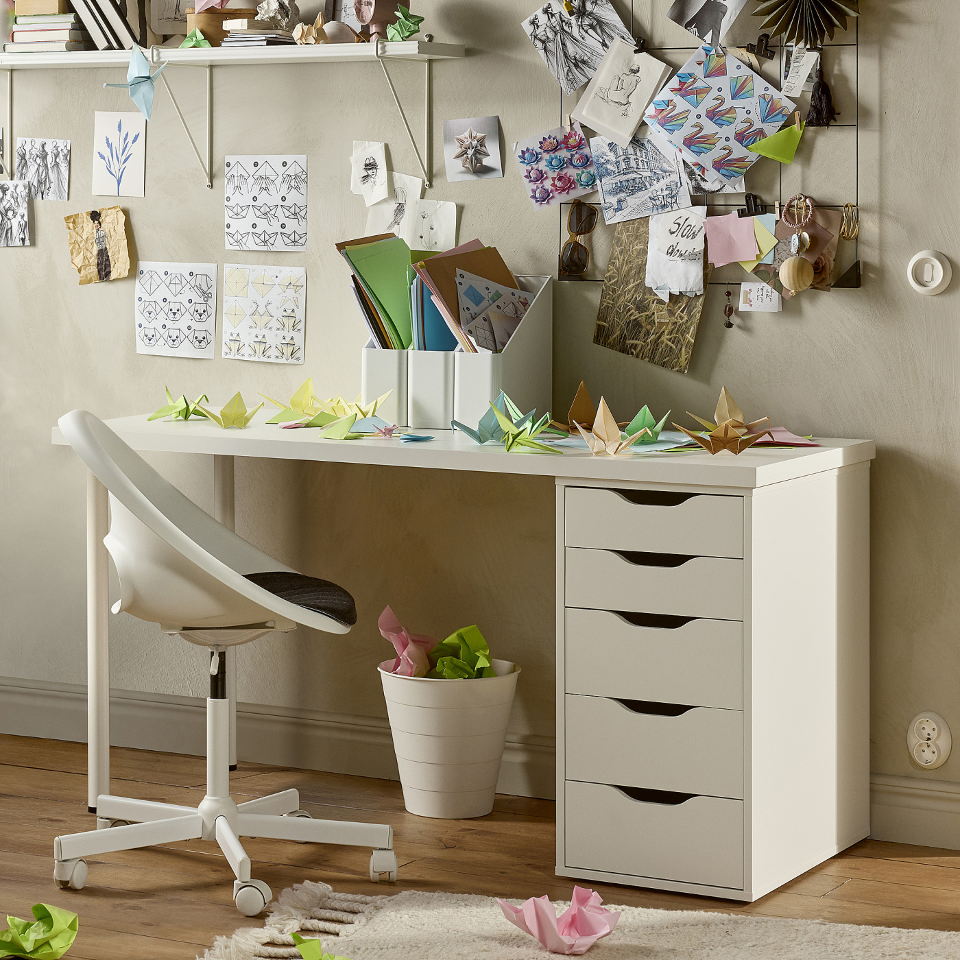 LAGKAPTEN / ALEX desk white - IKEA
