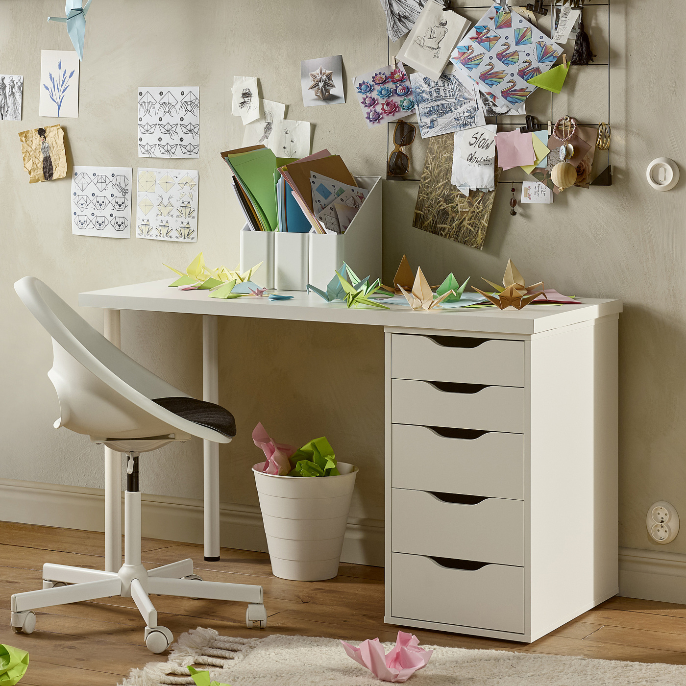 LAGKAPTEN / ALEX desk white - IKEA