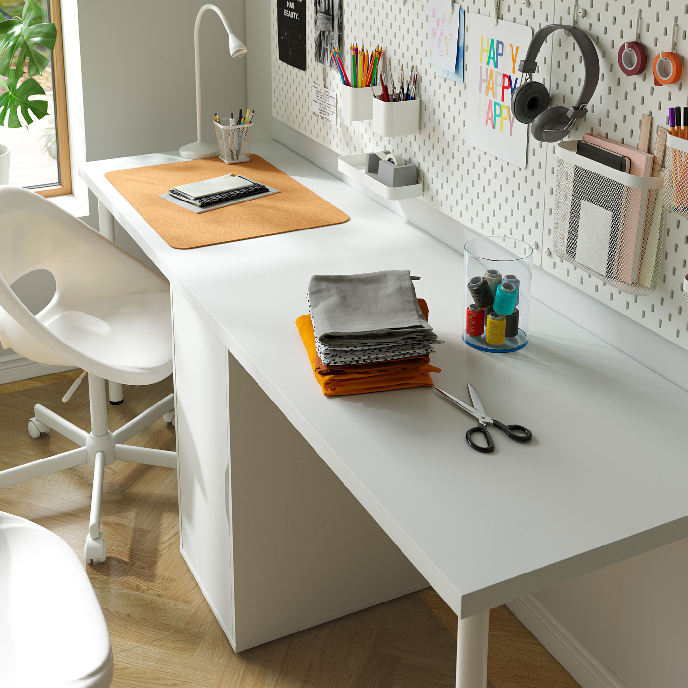 LAGKAPTEN / ALEX desk white - IKEA