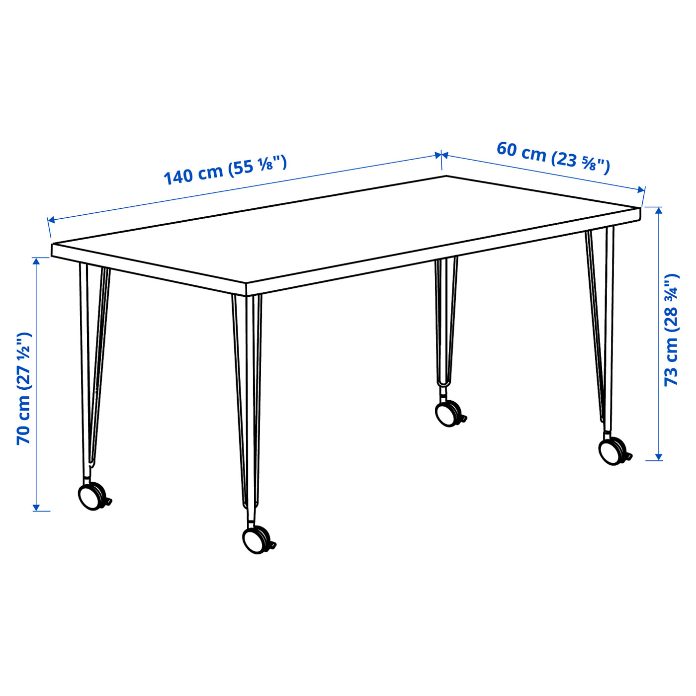 LAGKAPTEN / KRILLE desk white - IKEA