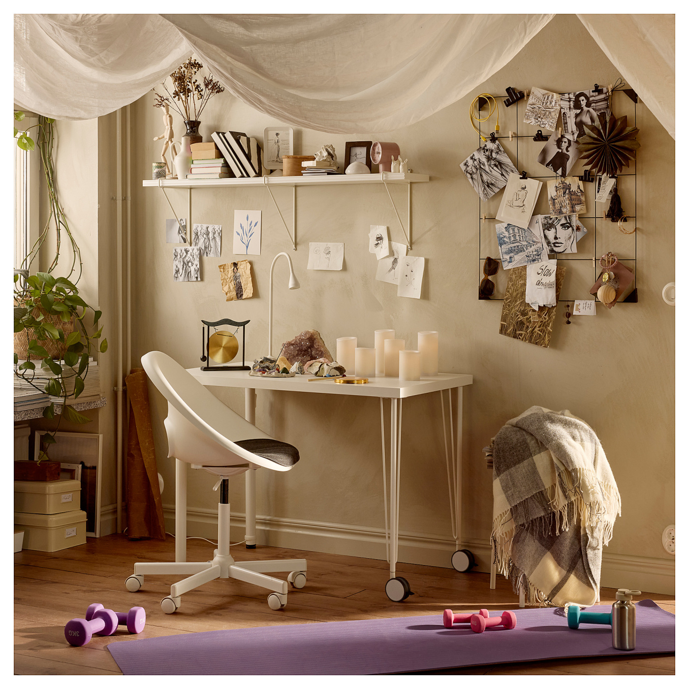 LAGKAPTEN / KRILLE desk white - IKEA