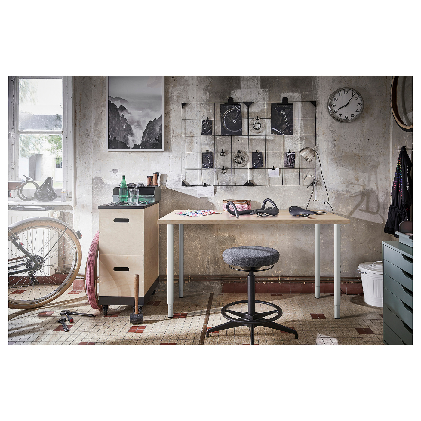 LAGKAPTEN / OLOV desk white stained oak effect/white - IKEA LAGKAPTEN / OLOV desk white stained oak effect/white - IKEA