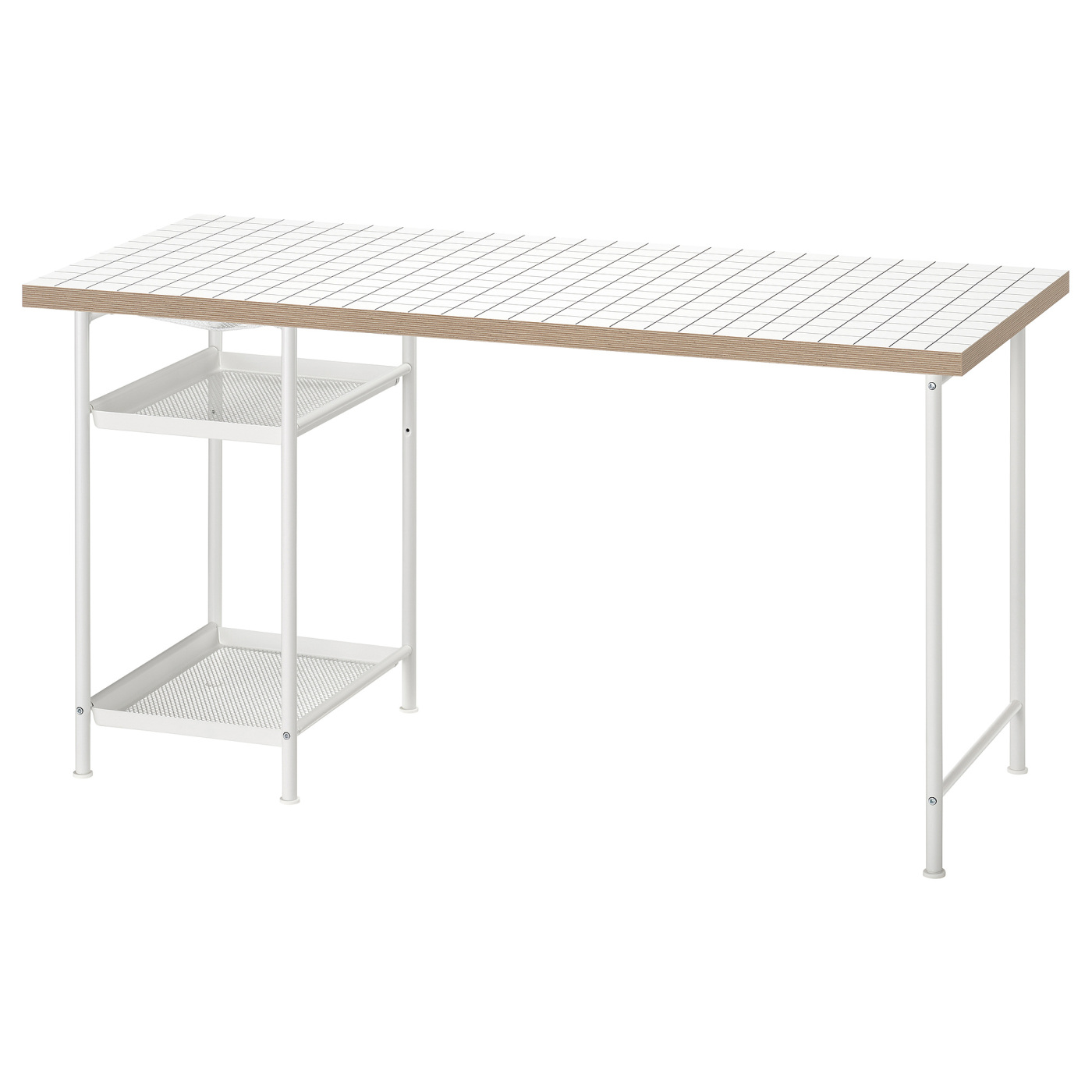 LAGKAPTEN / SPÄND desk white/anthracite - IKEA