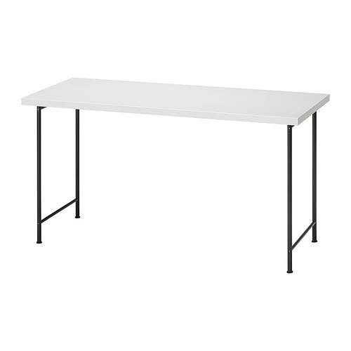 LAGKAPTEN / KRILLE desk grey-turquoise/black - IKEA