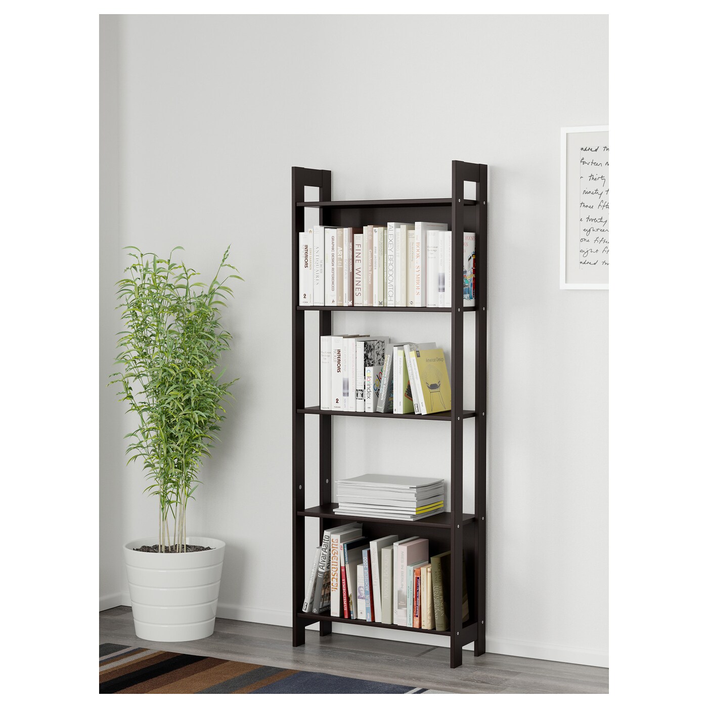 LAIVA IKEA 未使用品 LAIVA bookcase black-brown - IKEA