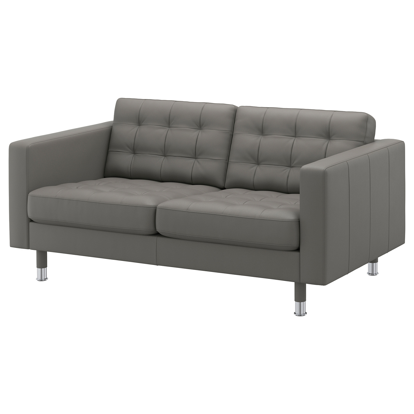LANDSKRONA 2-seat sofa Grann/Bomstad grey-green/metal - IKEA