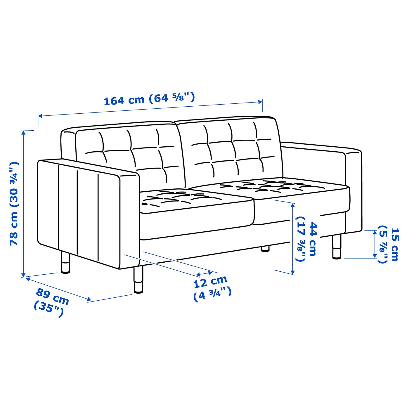 IKEA ソファー　LANDSKRONA LANDSKRONA 5-seat sofa with chaise longues/Grann/Bomstad
