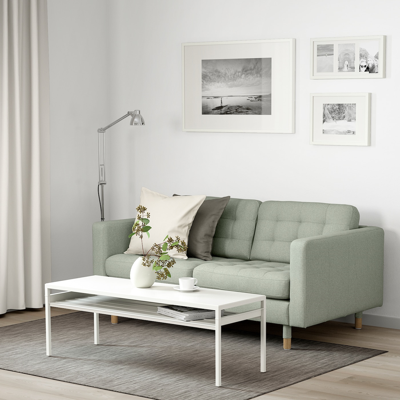 IKEA ソファー　LANDSKRONA LANDSKRONA 4-seat sofa with chaise longue/Grann/Bomstad