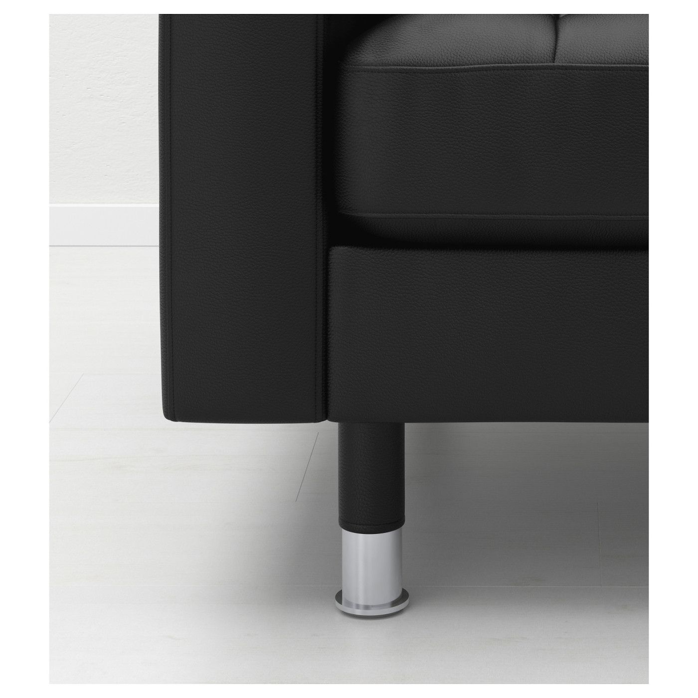 Repose-pieds IKEA LANDSKRONA 44x77 Cm – Grann/Bomstad – Noir/métal – Neuf
