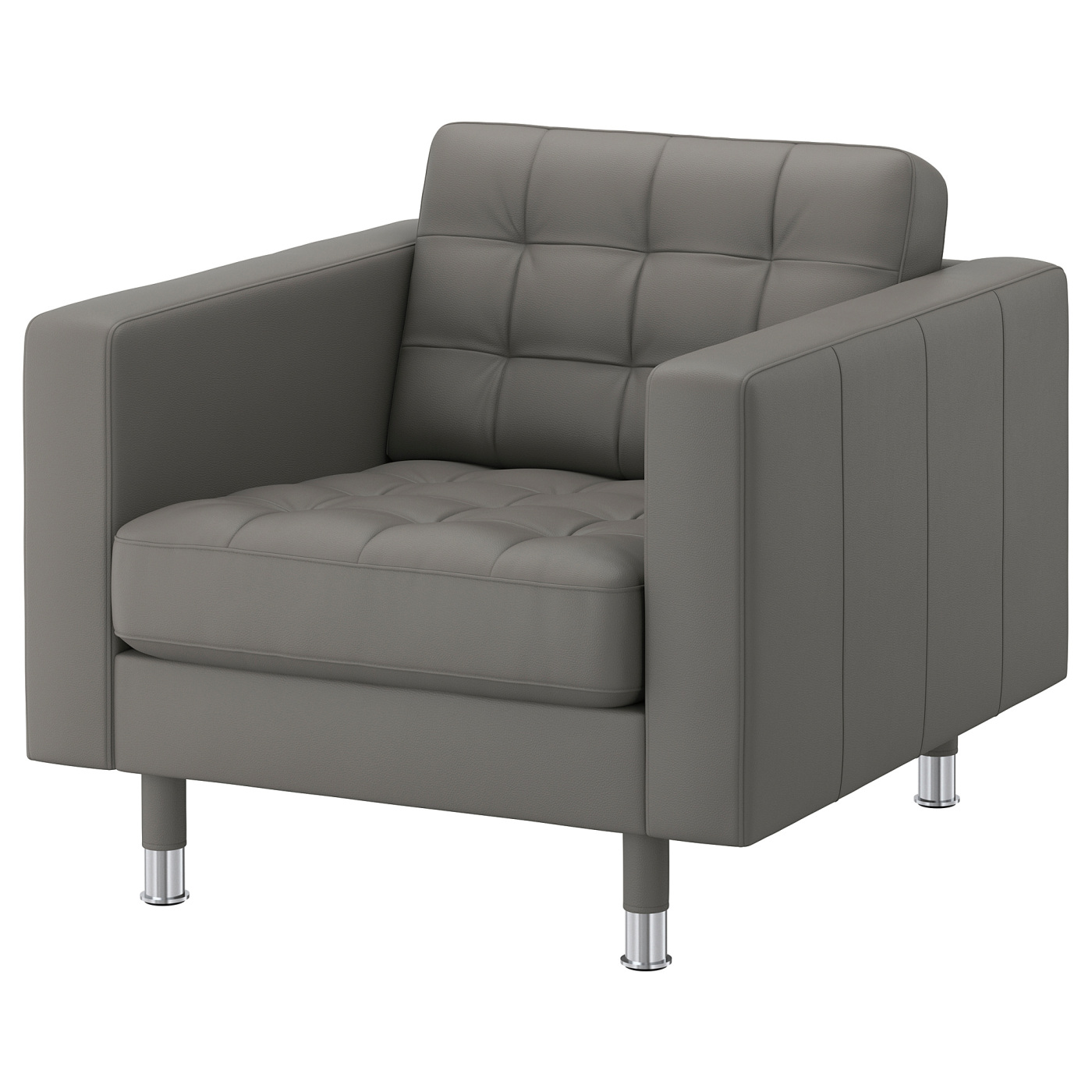 LANDSKRONA armchair Grann/Bomstad grey-green/metal - IKEA