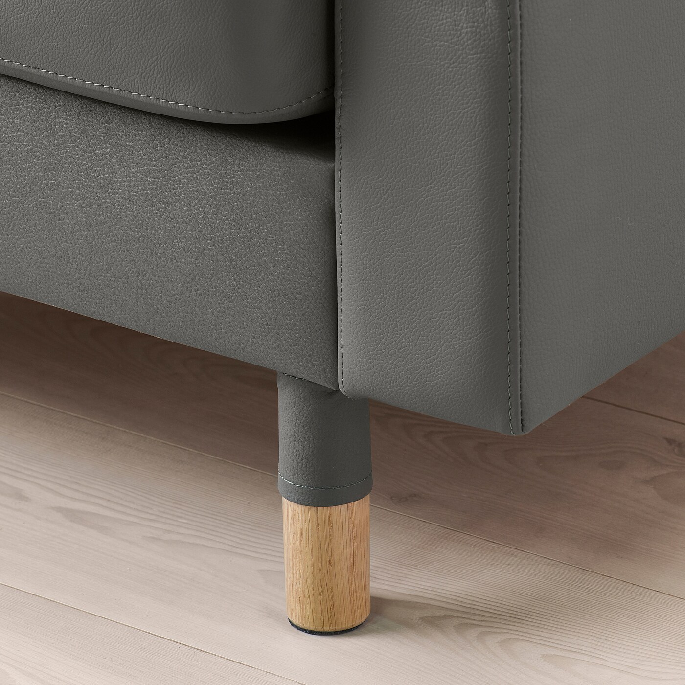 LANDSKRONA armchair Grann/Bomstad grey-green/wood - IKEA